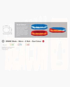 IONNIC IL-077C MICRO BAR RED/BLU 10-30V BOLT DOWN